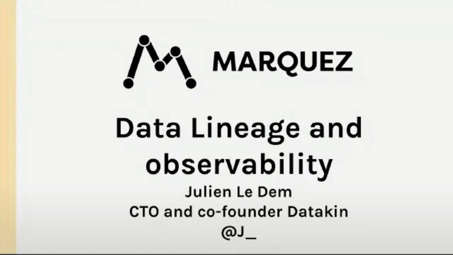 Data Lineage and Observability with Marquez