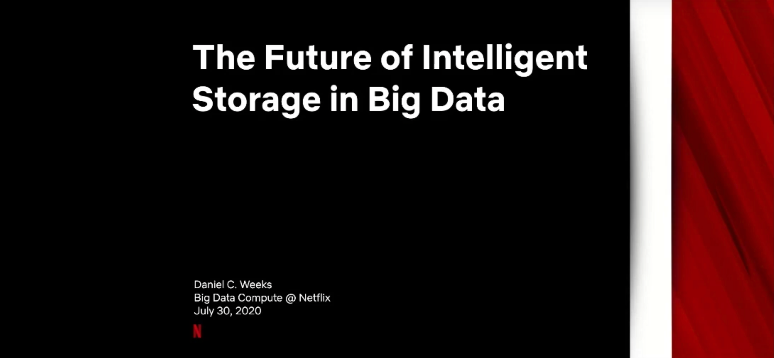 The Future of Intelligent Storage in Big Data