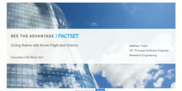 GOing Native with Arrow Flight and Dremio
