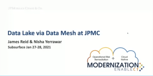 Implementing a Data Mesh Architecture at JPMC