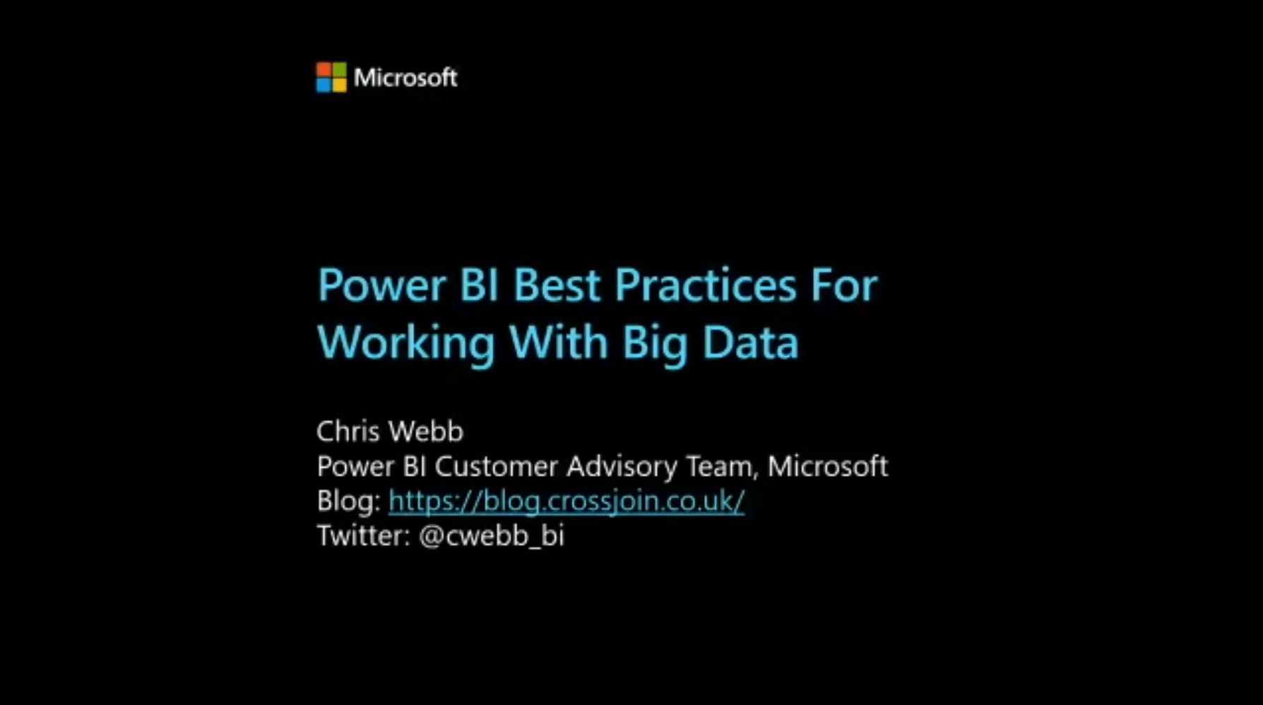 Power BI Best Practices for Working with Big Data