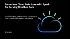 2021 Winter Serverless Cloud Data Lake with Spark for Serving Weather Data