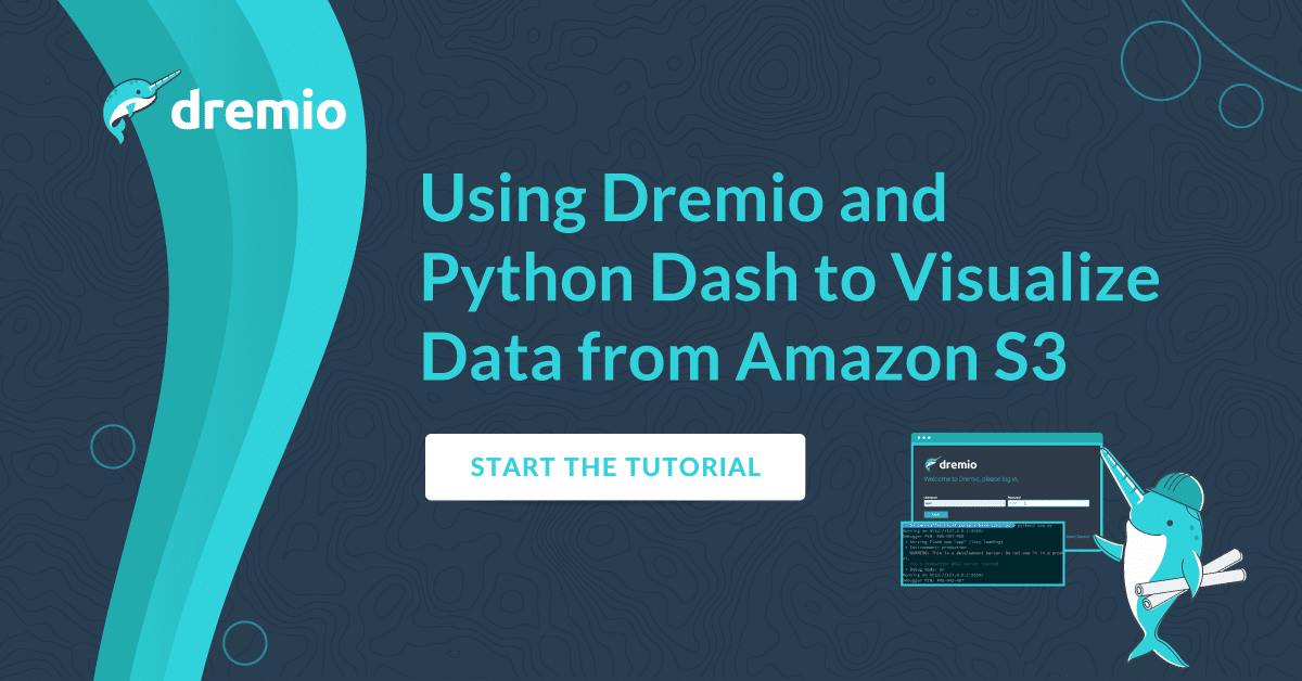 tutorial using dremio and python dash