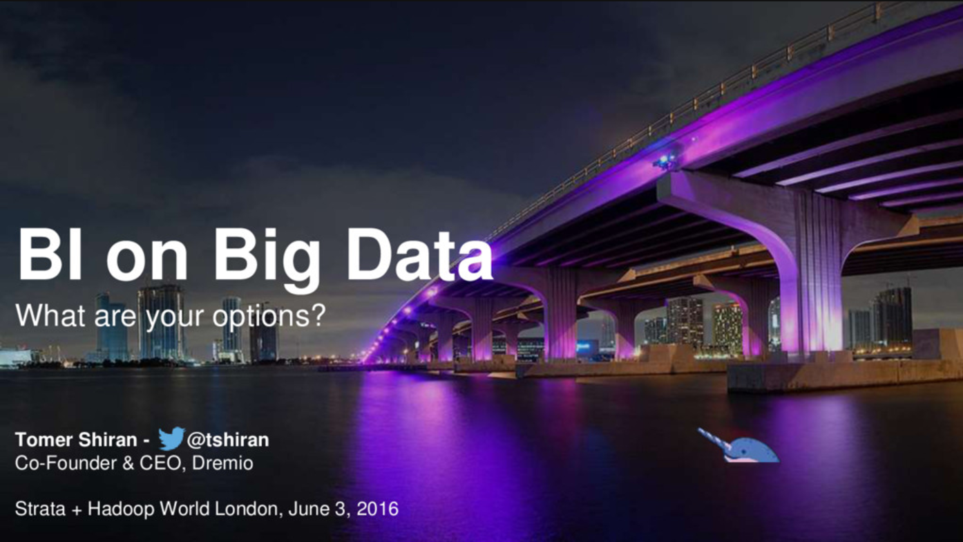 BI on Big Data: What are your options?