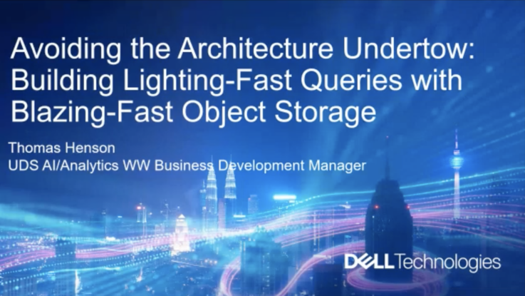 Avoiding the Architecture Undertow Building Lighting Fast Queries with Blazing Fast Object Storage