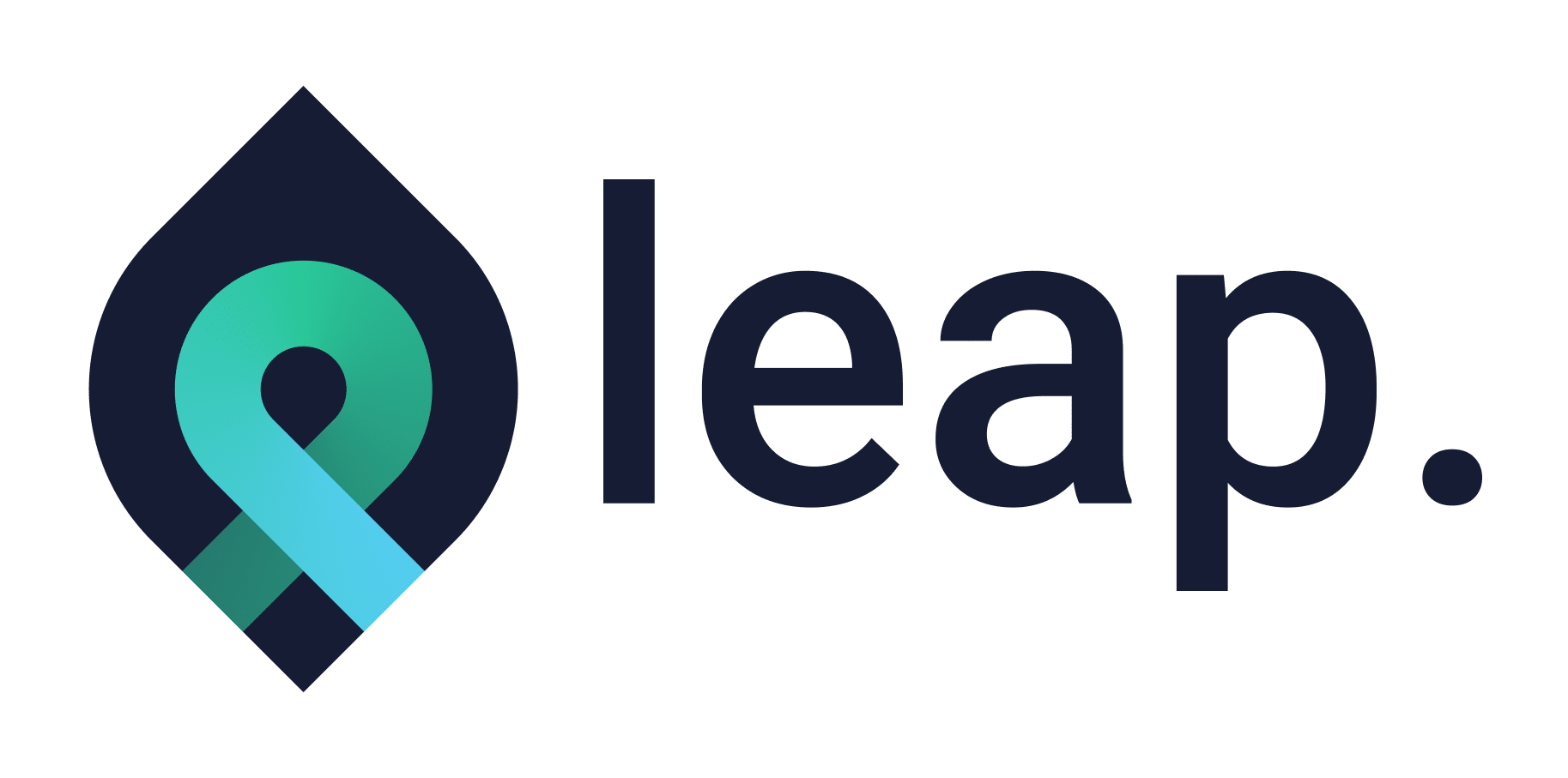 Leap logo white
