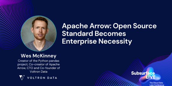 Wes McKinney Apache Arrow Open Source Standard