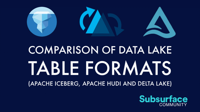 Comparison of Data Lake Table Formats (Apache Iceberg, Apache Hudi and Delta Lake)