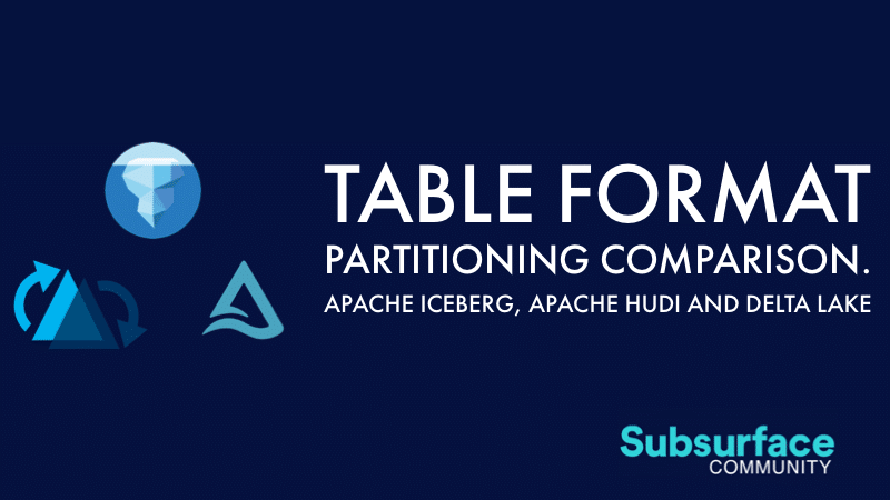 Table Format Partitioning Comparison: Apache Iceberg, Apache Hudi, and Delta Lake