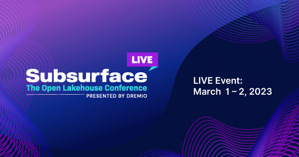 Subsurface LIVE: The Open Lakehouse Conference