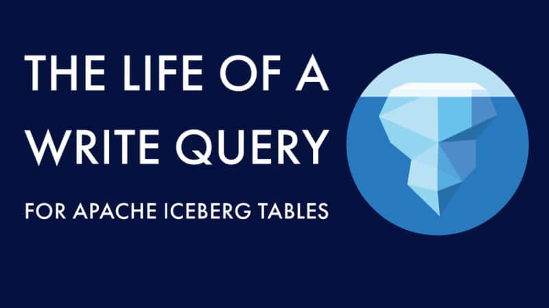 The Life Of A Write Query For Apache Iceberg Tables
