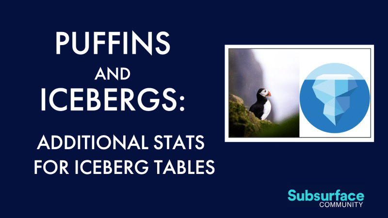 Puffins and Icebergs: Additional Stats for Apache Iceberg Tables