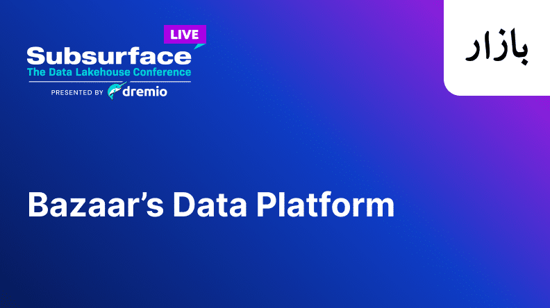 Bazaars Data Platform