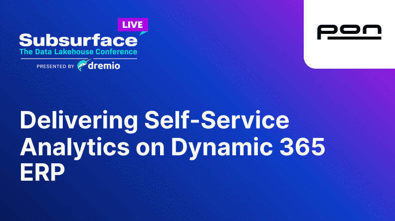 Delivering Self Service Analytics on Dynamic 365 ERP 1