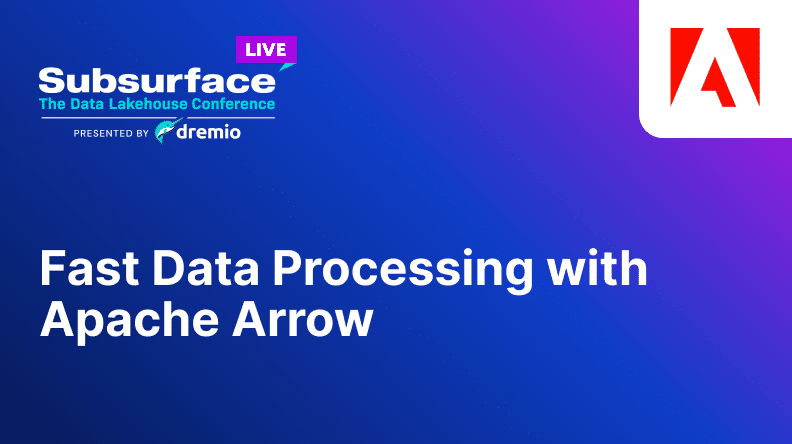 Fast Data Processing with Apache Arrow
