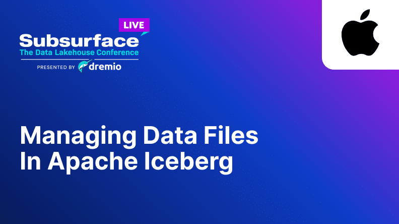 Managing Data Files In Apache Iceberg