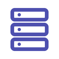 Self Infrastructure server stack icon