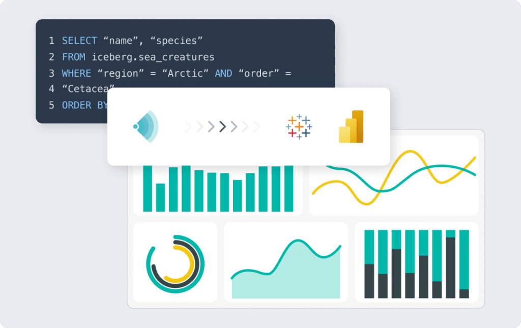 sql code, connections and business intelligence tools