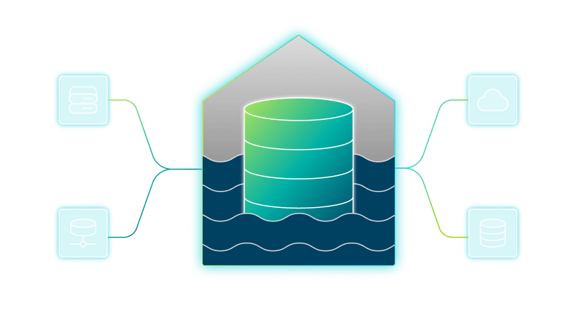 server stack under bobbing in water